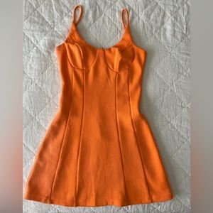 Orange Minidress